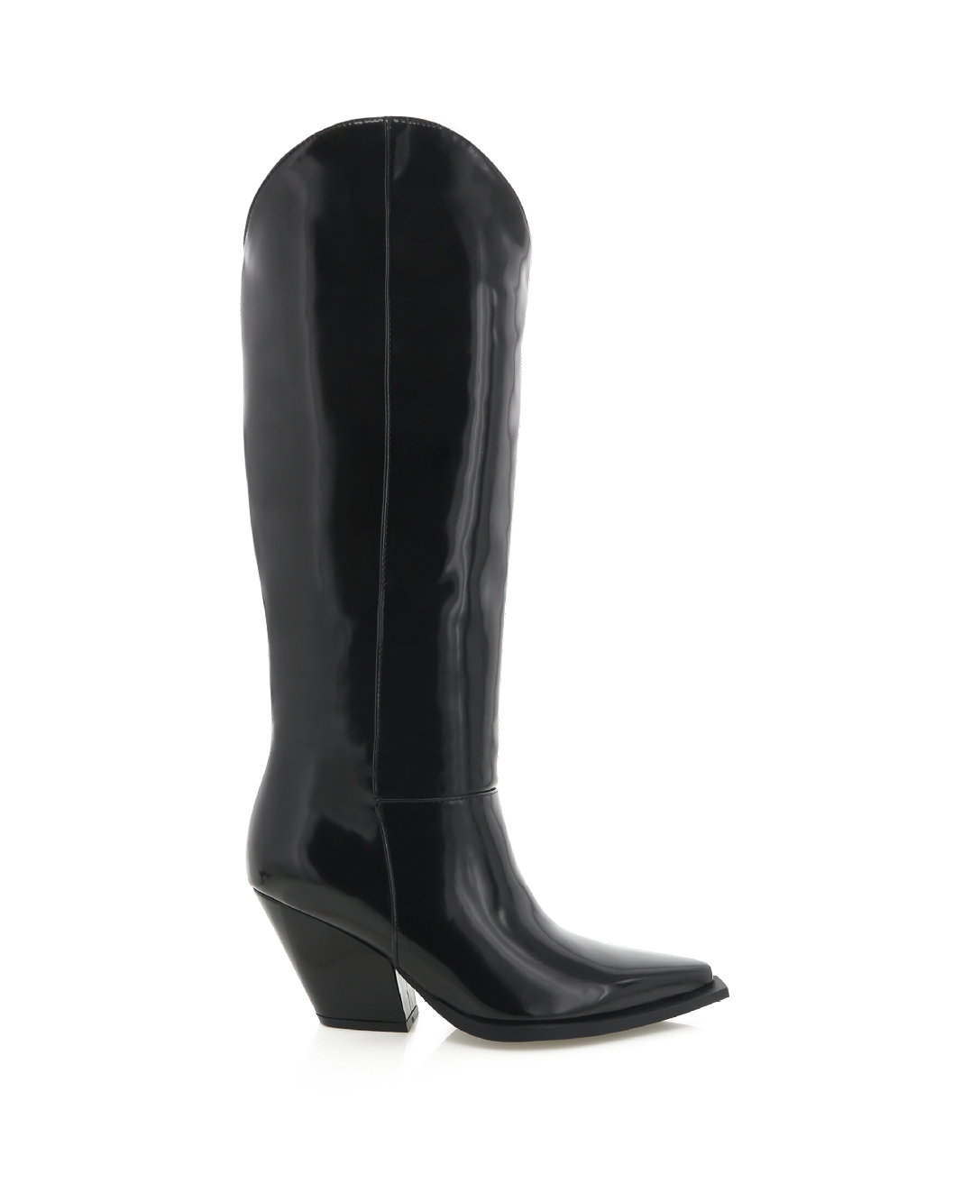 Black patent hotsell cowboy boots