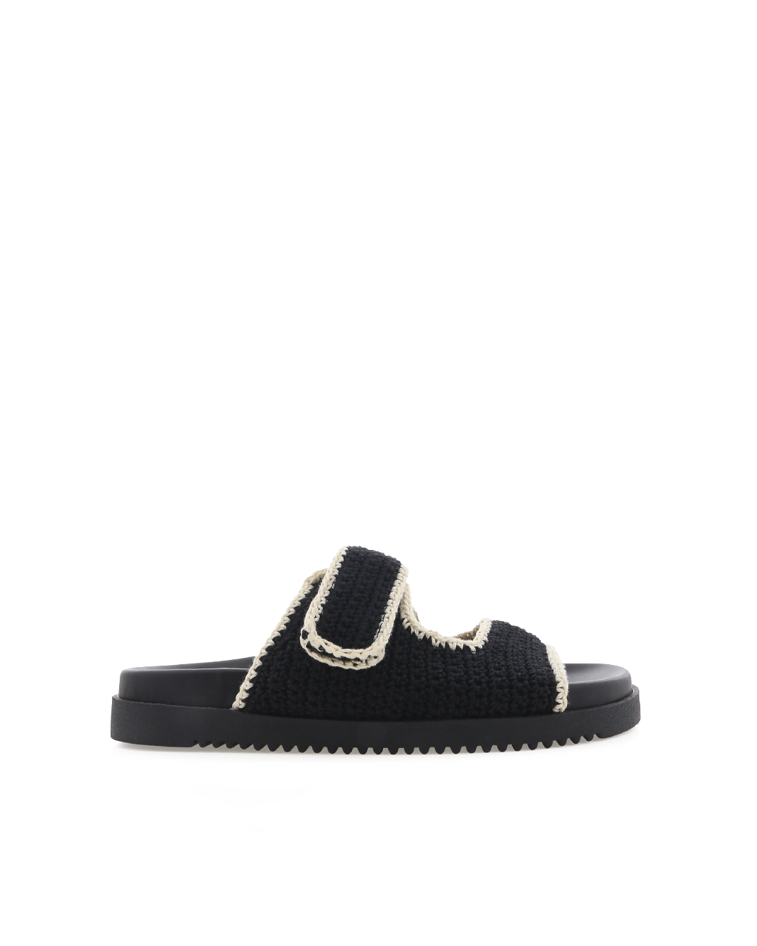 ABBOT - BLACK-WHITE-Sandals-Billini-Billini