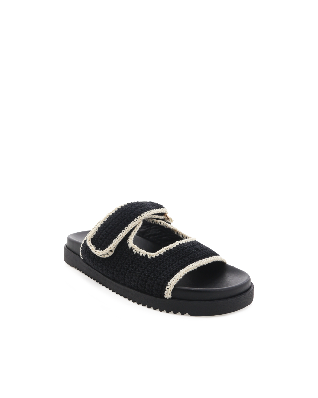 ABBOT - BLACK-WHITE-Sandals-Billini-Billini