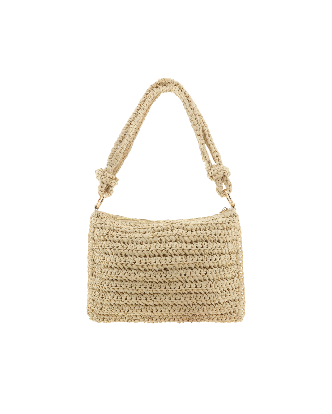 AQUILA SHOULDER BAG - NATURAL RAFFIA-Handbags-Billini-O/S-Billini