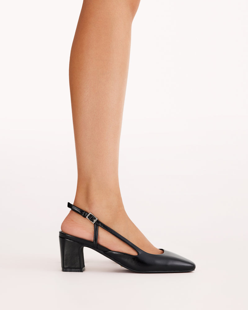 BUNNY - BLACK SHINE-PUMPS-Billini-Billini