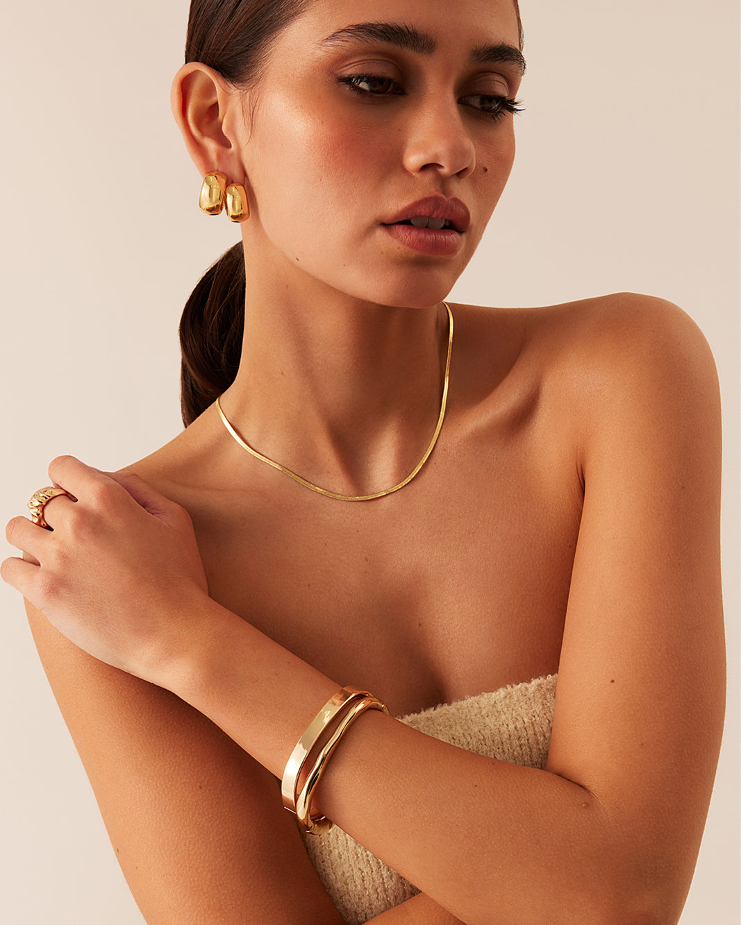 CARTER BANGLE 2 PACK - GOLD-JEWELLERY-Billini-O/S-Billini