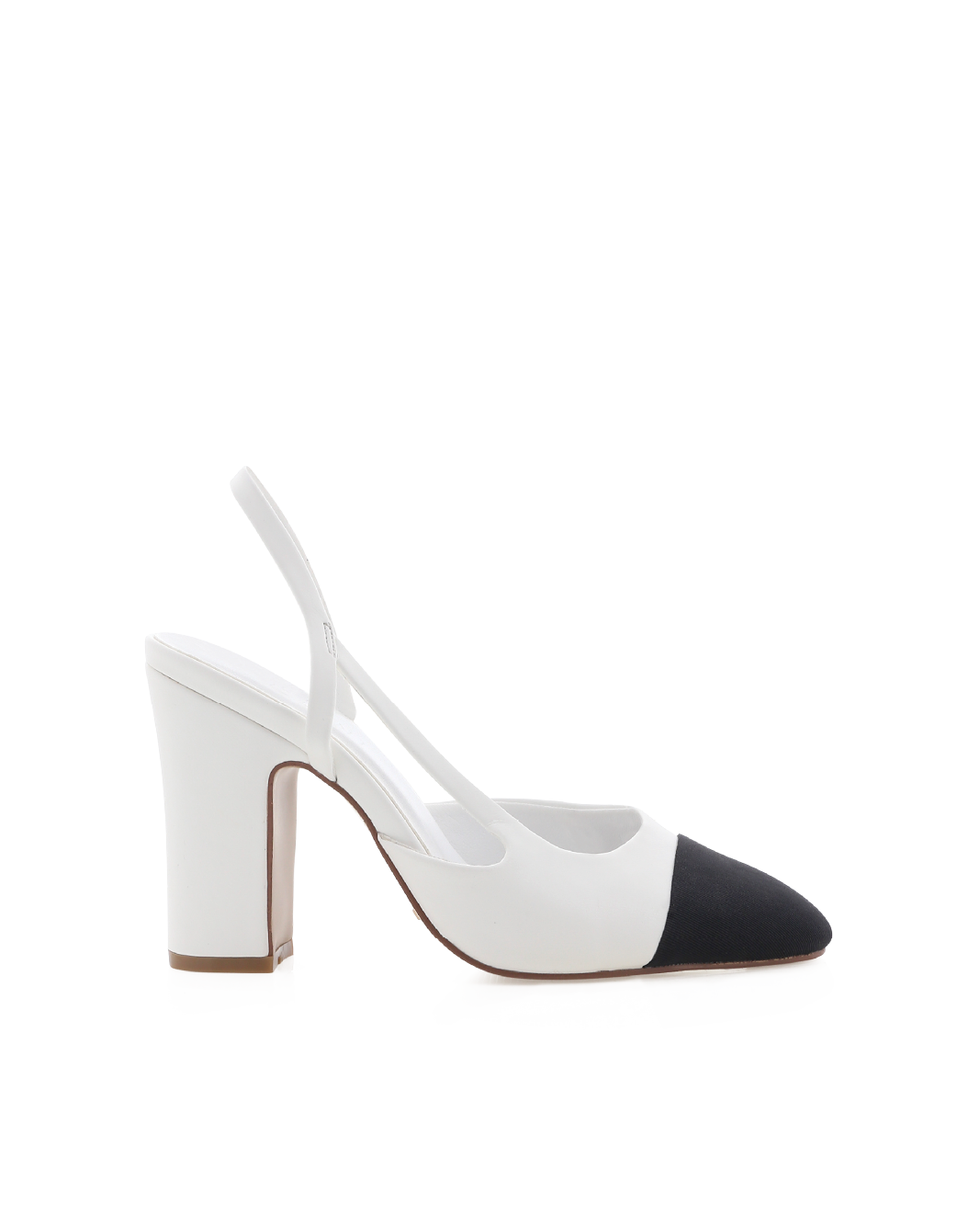 CROSBIE - WHITE-BLACK GROSGRAIN-PUMPS-Billini-Billini