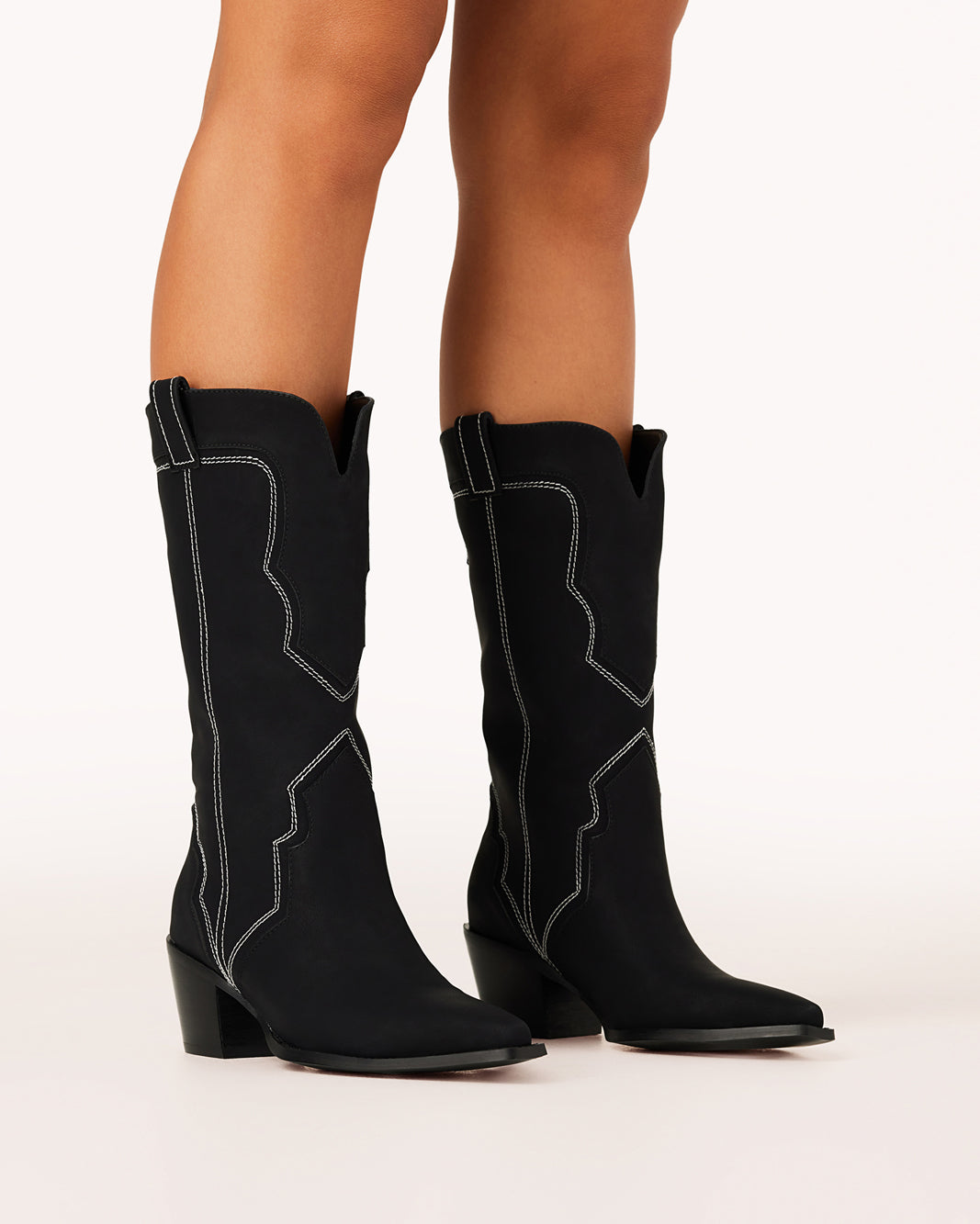 DARIEL - BLACK NUBUCK-Boots-Billini-Billini