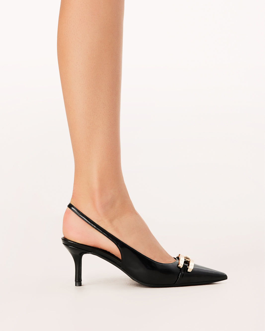 DORSIE - BLACK SHINE-PUMPS-Billini-Billini