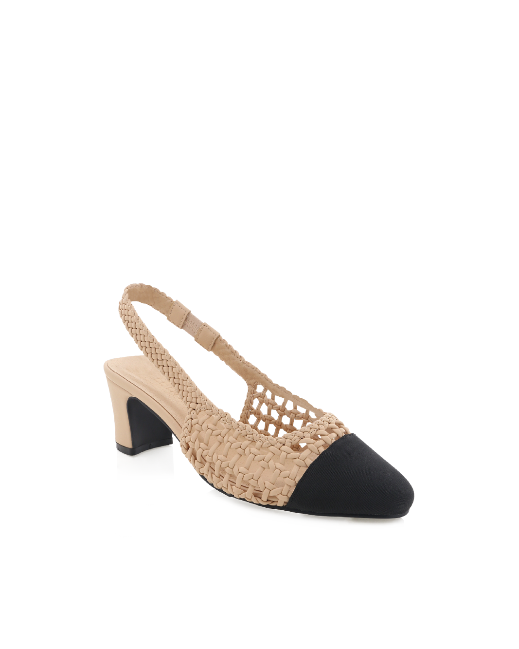 FLORIS - NOUGAT-BLACK GROSGRAIN-PUMPS-Billini-Billini