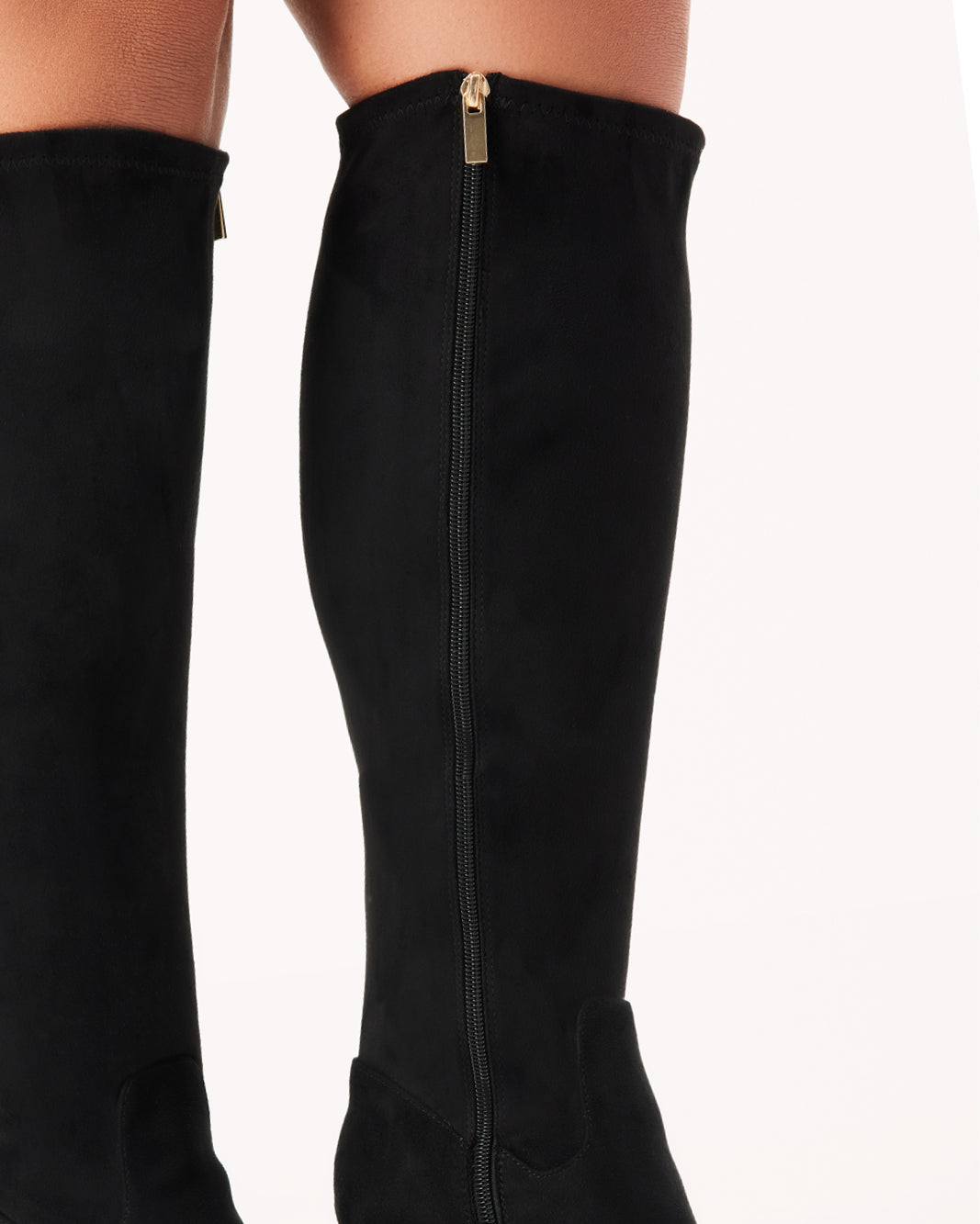 FREDDY EXTENDED CURVE - BLACK SUEDE-Boots-Billini-Billini