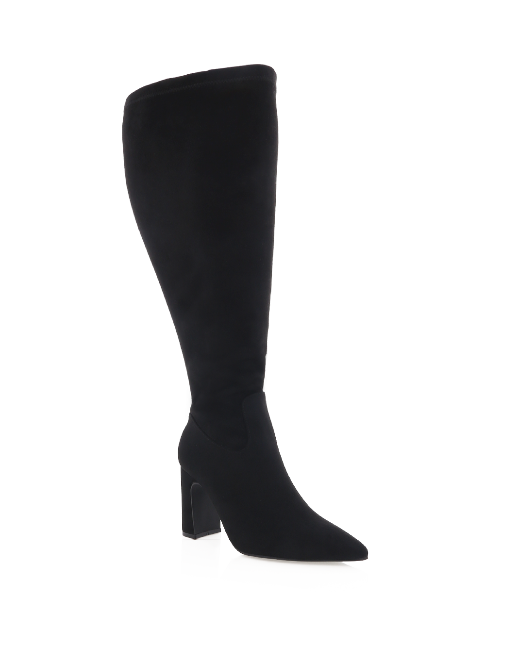 FREDDY EXTENDED CURVE - BLACK SUEDE-Boots-Billini-Billini