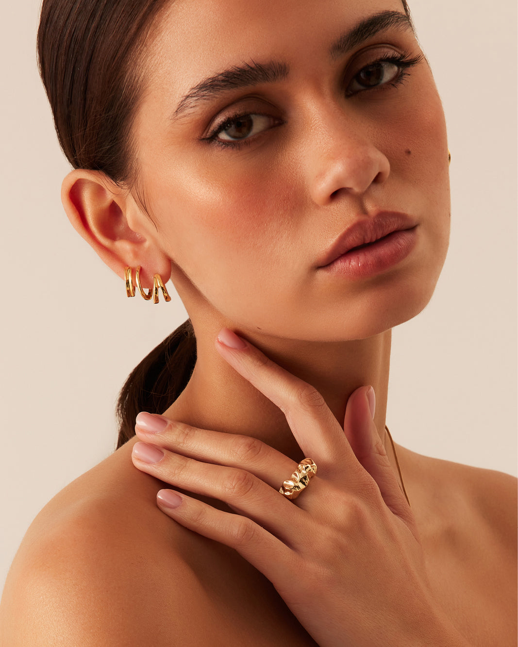 HALLIE RING - GOLD-JEWELLERY-Billini-Billini