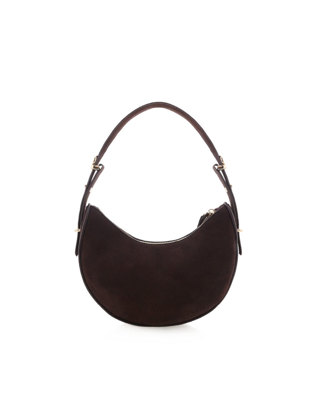 HALO SHOULDER BAG - CHOCOLATE SUEDE-Handbags-Billini-O/S-Billini