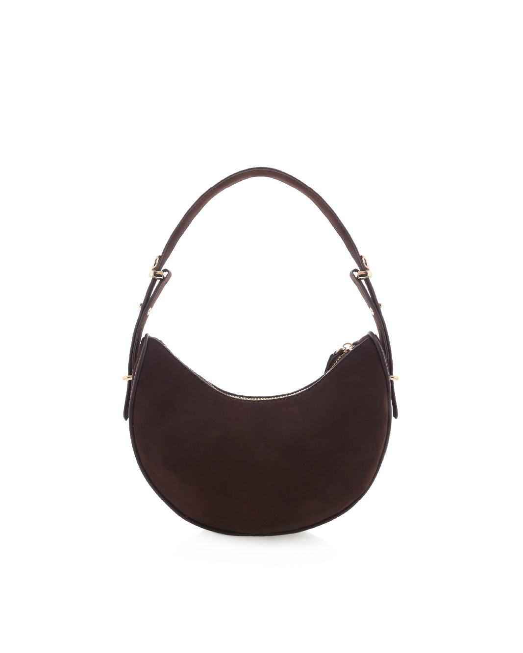 HALO SHOULDER BAG - CHOCOLATE SUEDE-Handbags-Billini-Billini