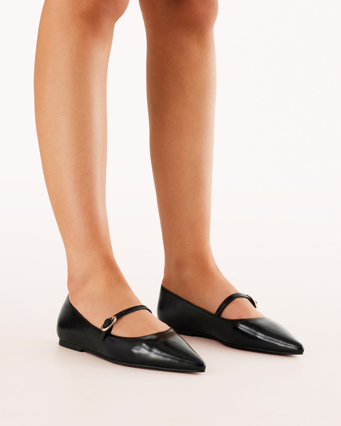 HARRIETTE - BLACK SHINE-Flats-Billini-Billini