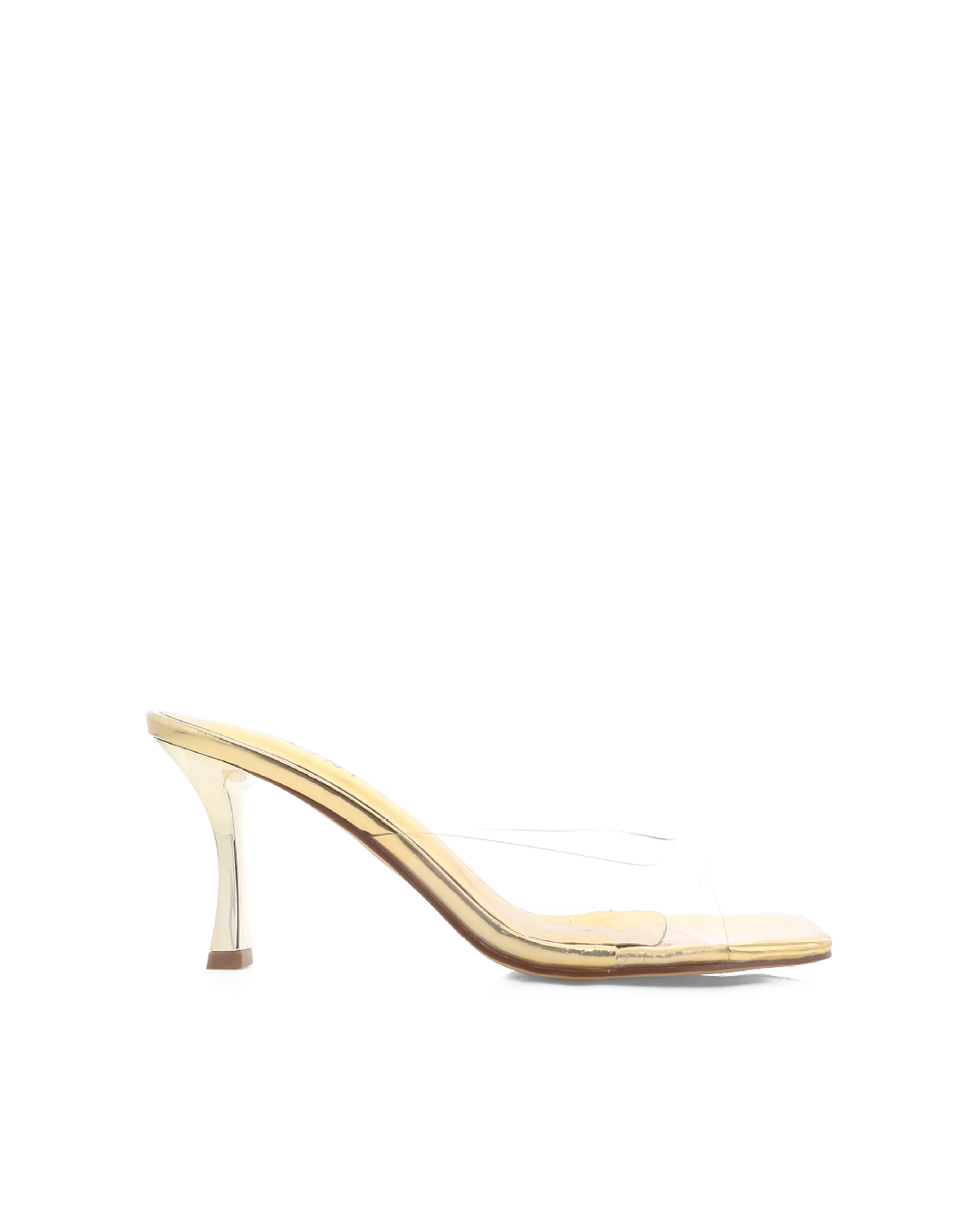 JAYCEE - GOLD CHROME-CLEAR - Heels - Billini