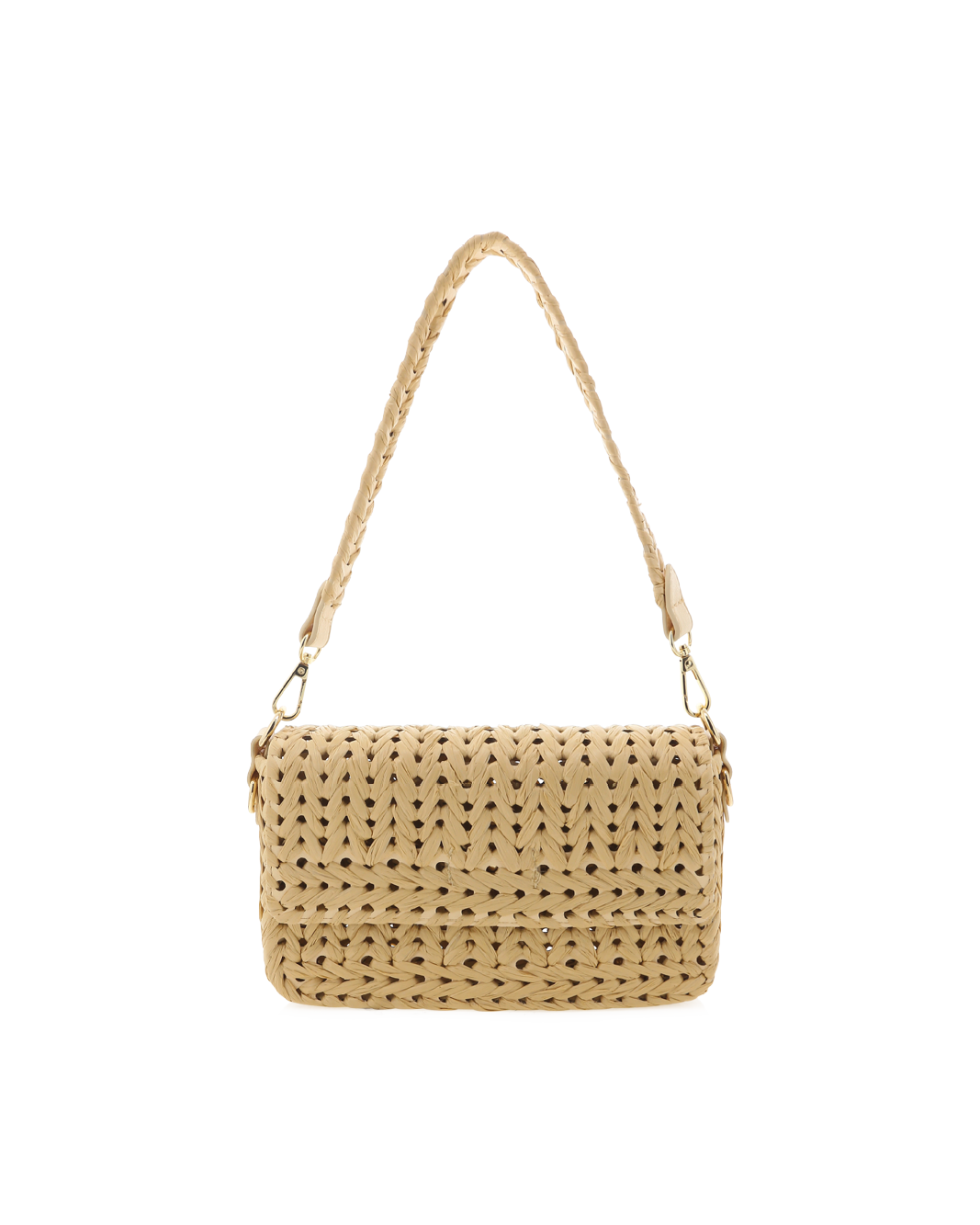 KALI SHOULDER BAG - NATURAL RAFFIA-Handbags-Billini-O/S-Billini