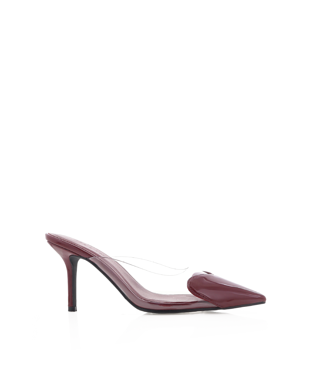 KARESS - CHERRY RED PATENT-CLEAR-PUMPS-Billini-Billini