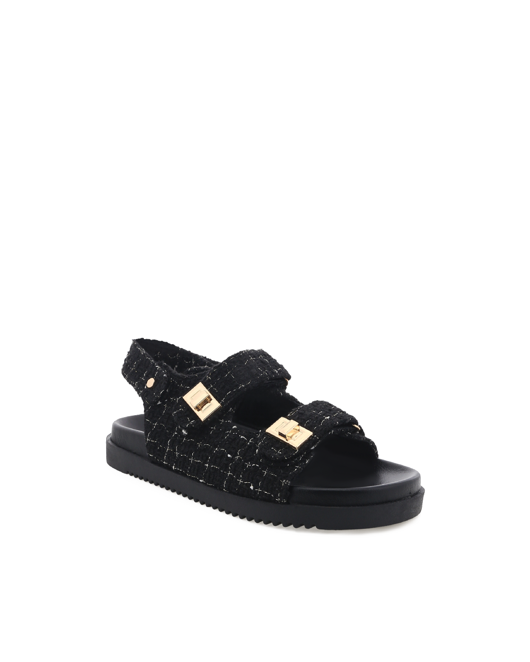 LILLIAN - BLACK BOUCLE-Sandals-Billini-Billini