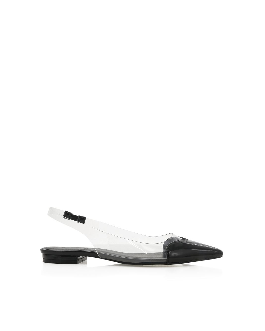 LORITA - BLACK PATENT-CLEAR-Flats-Billini-Billini