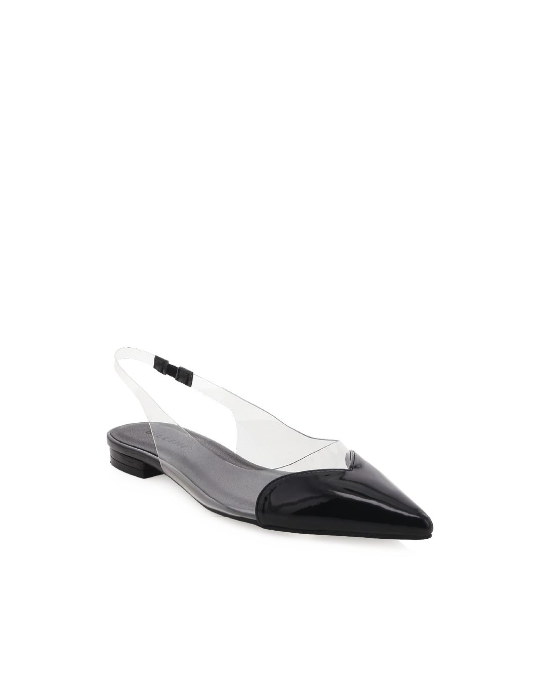 LORITA - BLACK PATENT-CLEAR-Flats-Billini-Billini