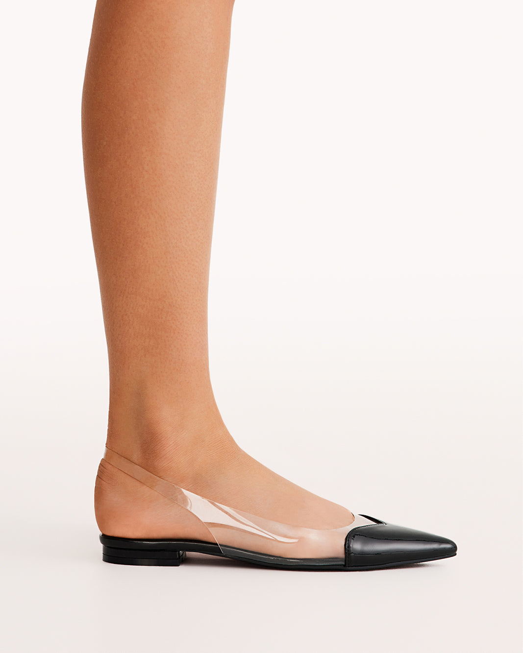 LORITA - BLACK PATENT-CLEAR-Flats-Billini-Billini