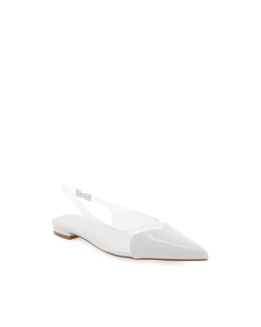 LORITA - WHITE PATENT-CLEAR-Flats-Billini-Billini