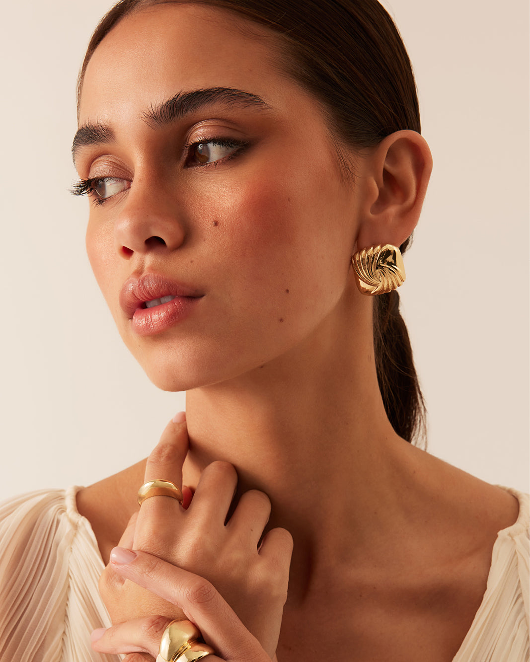 MIA EARRING - GOLD-JEWELLERY-Billini-O/S-Billini