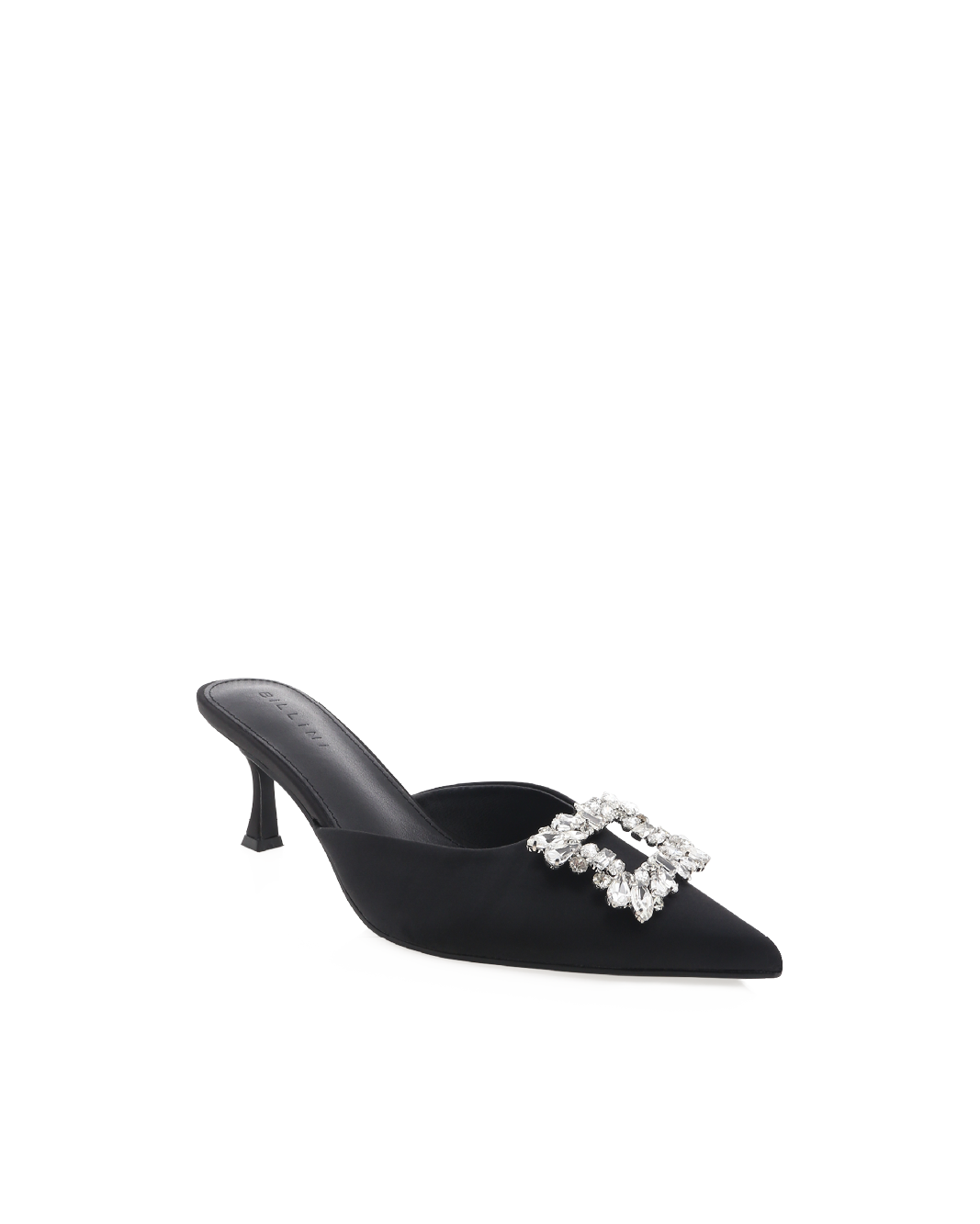 PROMISE - BLACK SATIN-PUMPS-Billini-Billini