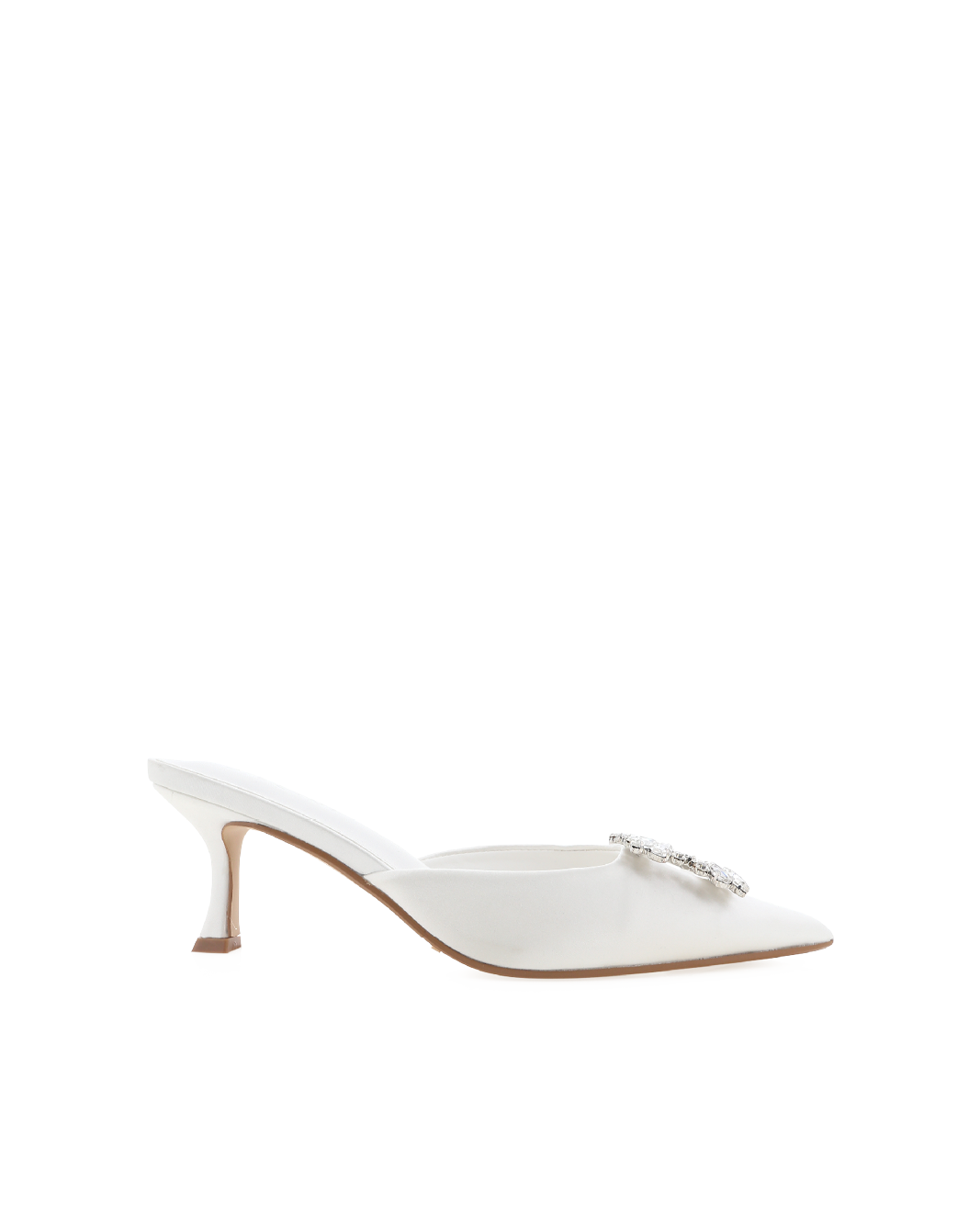 PROMISE - WHITE SATIN-PUMPS-Billini-Billini