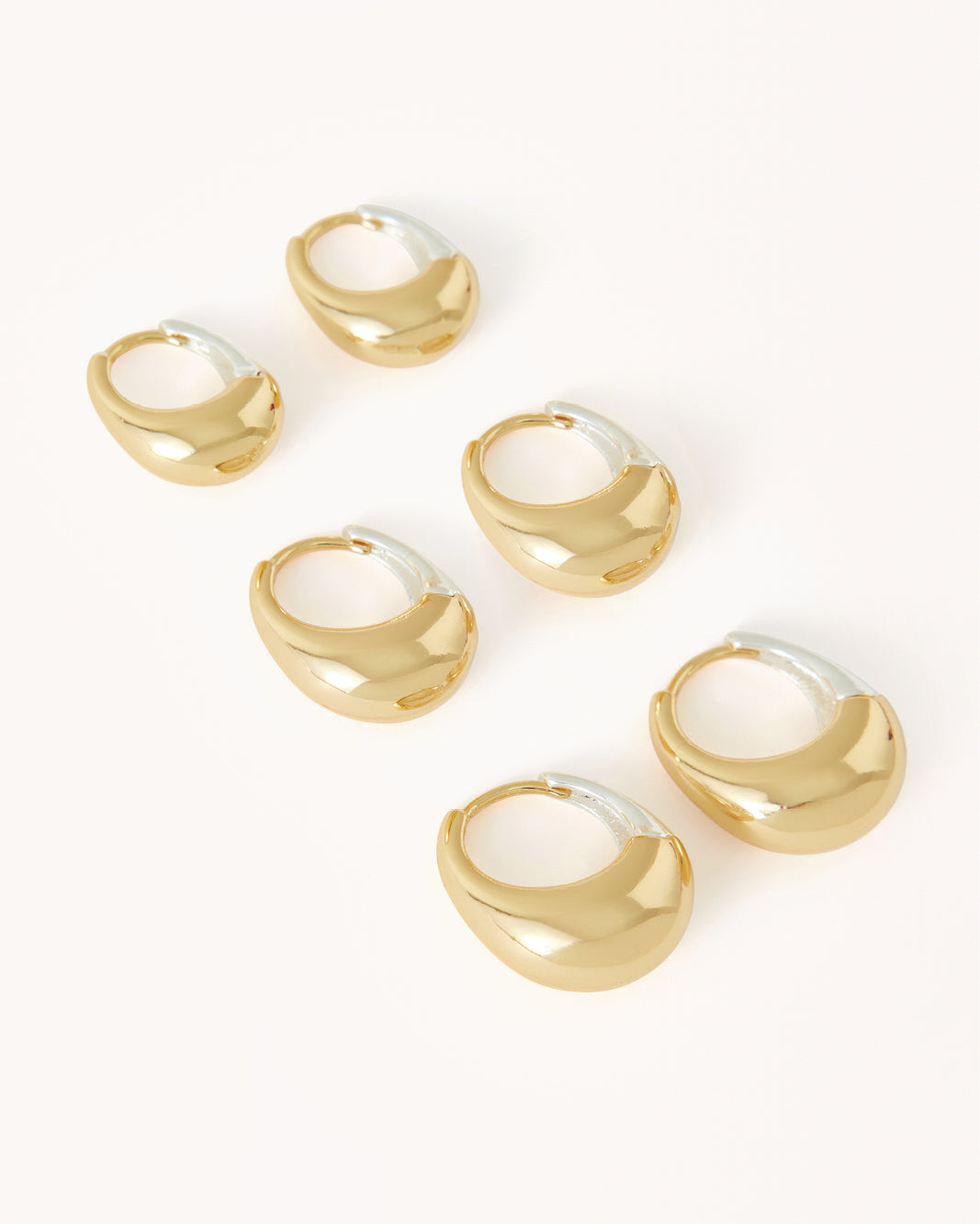 TALULLA 3 PACK EARRINGS - GOLD PLATED 18K-JEWELLERY-Billini-O/S-Billini