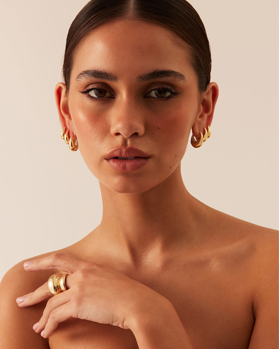 TALULLA 3 PACK EARRINGS - GOLD PLATED 18K-JEWELLERY-Billini-O/S-Billini