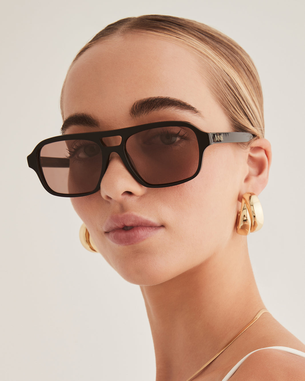 THE DELEVIGNE - BLACK-CARAMEL-SUNGLASSES-BANBE-O/S-Billini