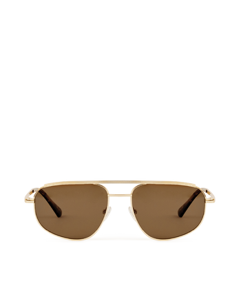 THE HALLE - GOLD-BROWN-SUNGLASSES-BANBE-O/S-Billini