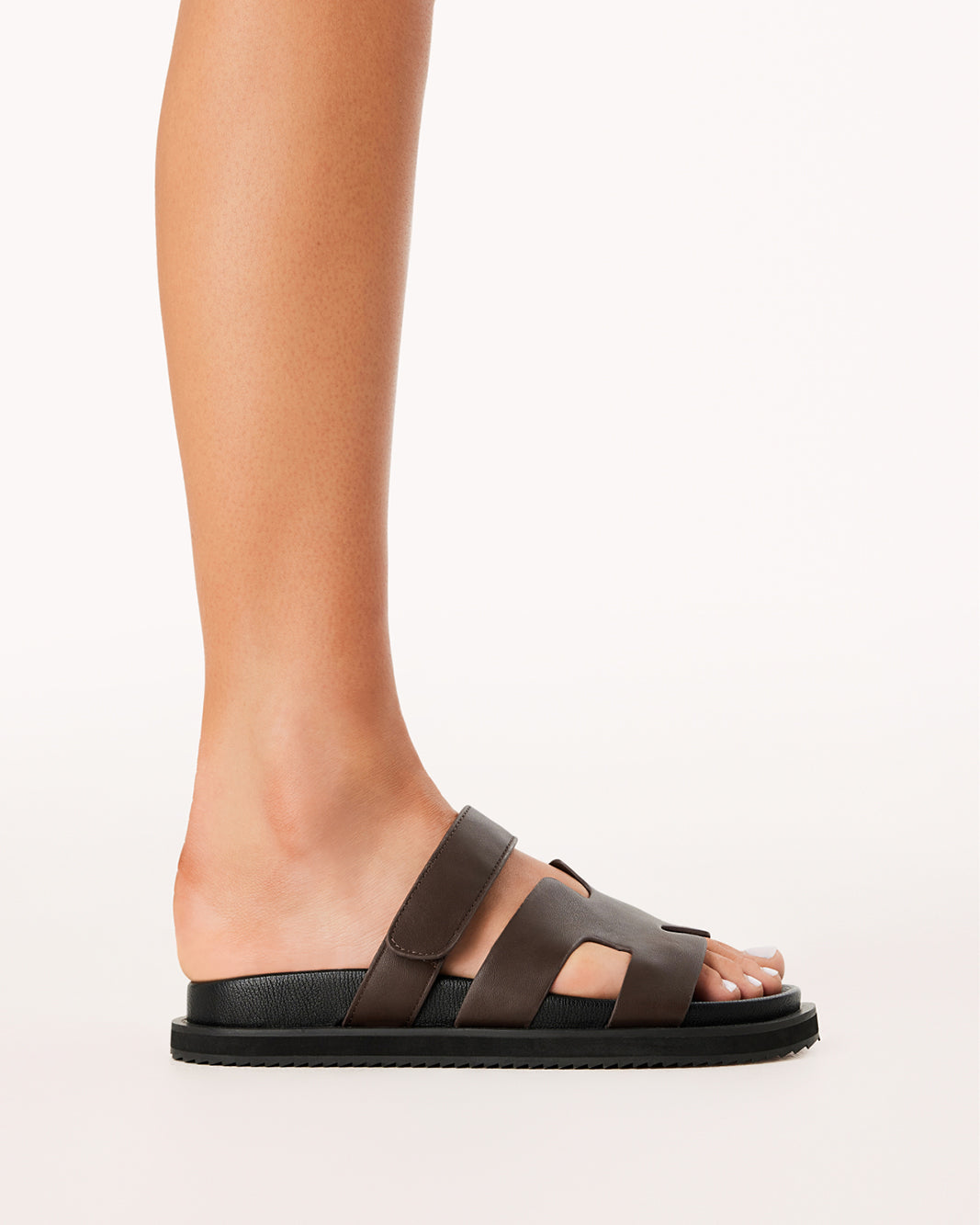 THEO - DARK CHOCOLATE-BLACK-Sandals-Billini-Billini