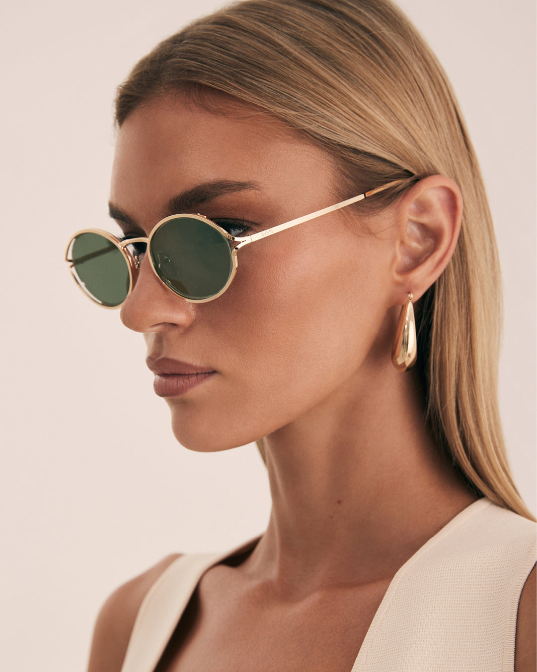 THE SAMPAIO - GOLD-OLIVE-SUNGLASSES-BANBE-O/S-Billini