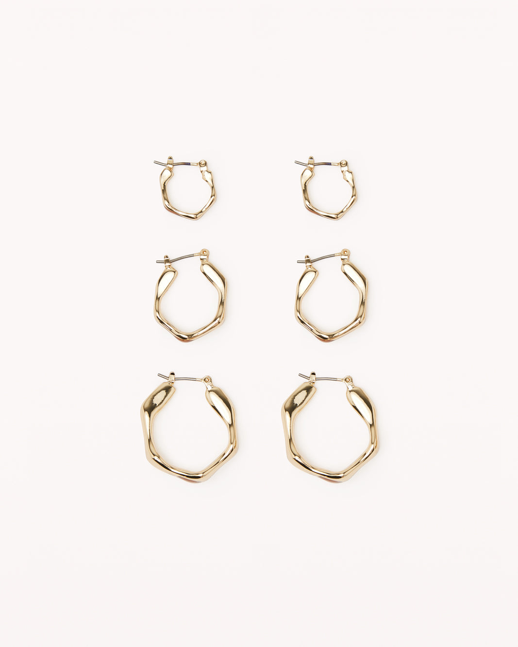 WILLOW EARRING 3 PACK - GOLD PLATED 18K-JEWELLERY-Billini-O/S-Billini